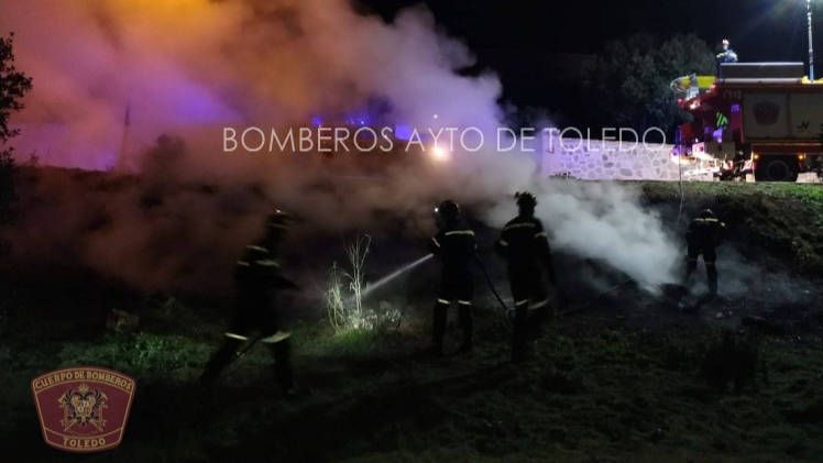 Imagen de una de las actuaciones de los bomberos
