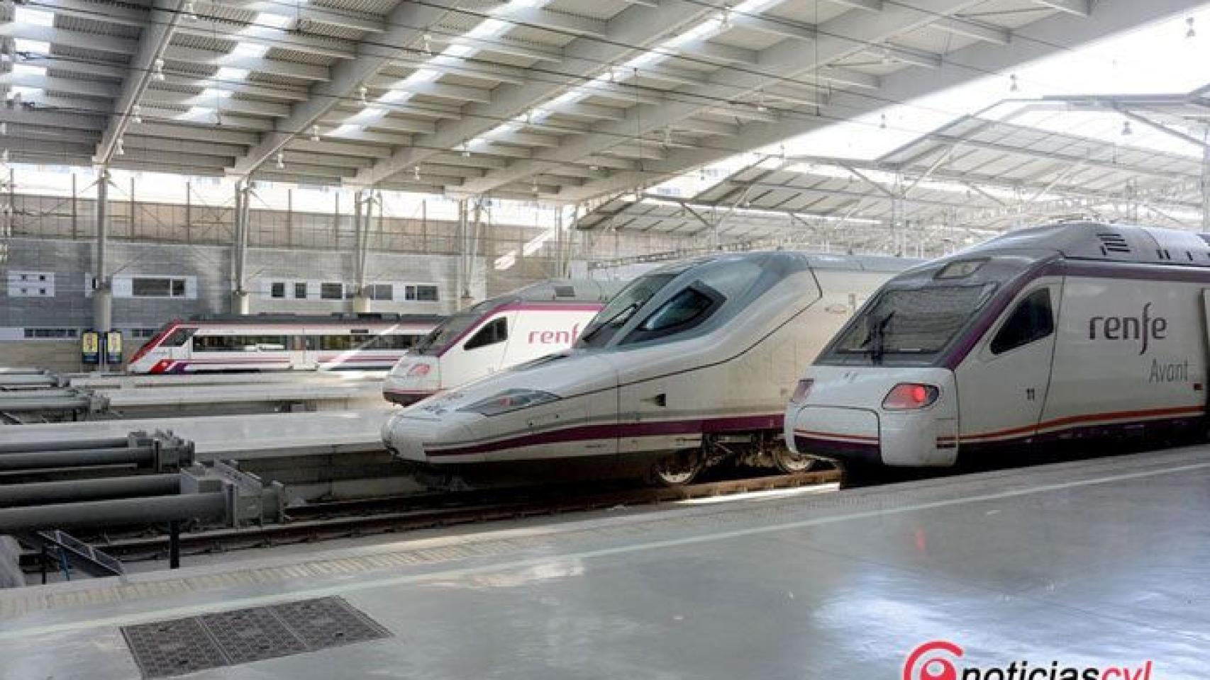 Trenes de Renfe.