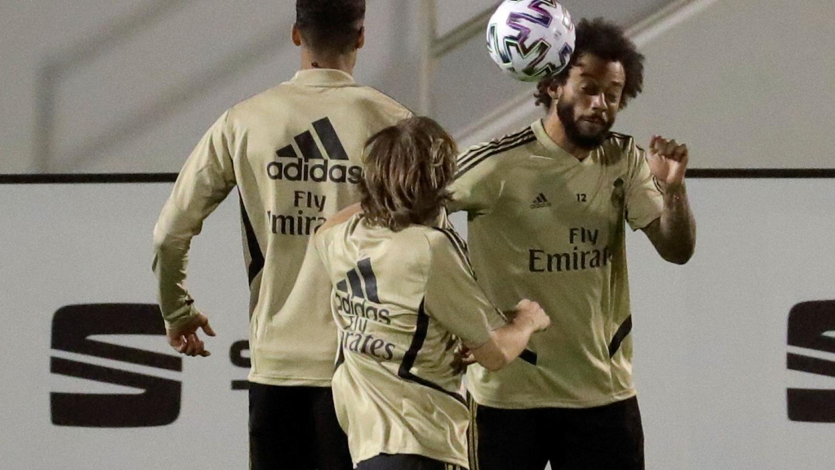 Marcelo, entrenado para la Supercopa de España