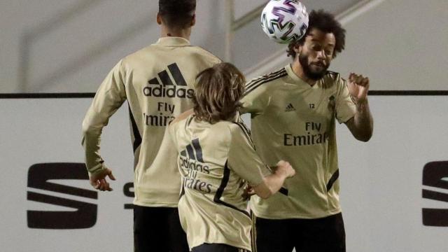 Marcelo, entrenado para la Supercopa de España