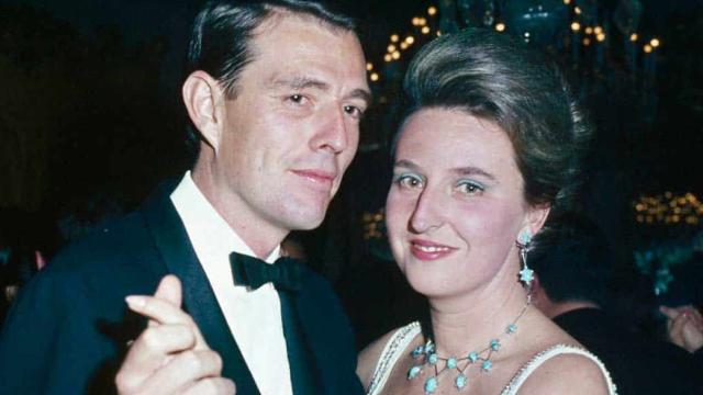 Luis Gómez-Acebo y la infanta Pilar de Borbón.