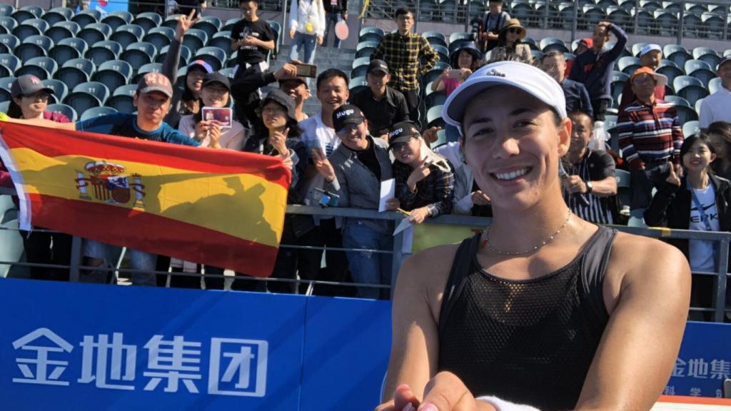 Garbiñe Muguruza, en Shenzhen