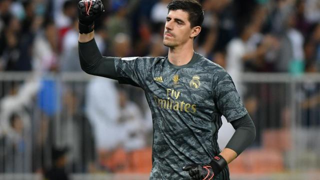 Courtois, en la Supercopa de España