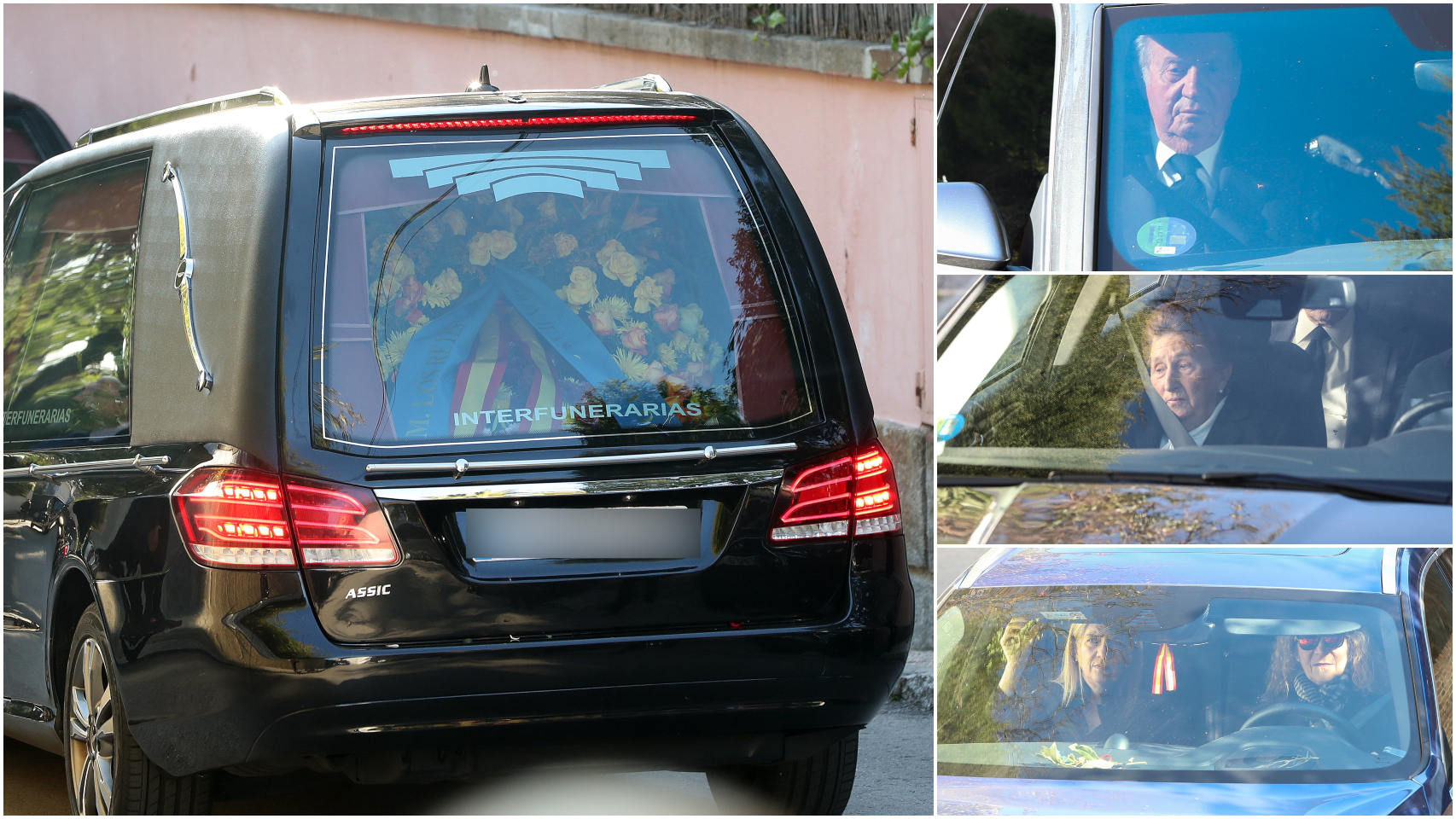 Montaje con algunos miembros de la Familia Real.