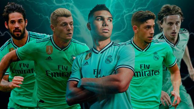 Isco, Kroos, Casemiro, Valverde y Modric
