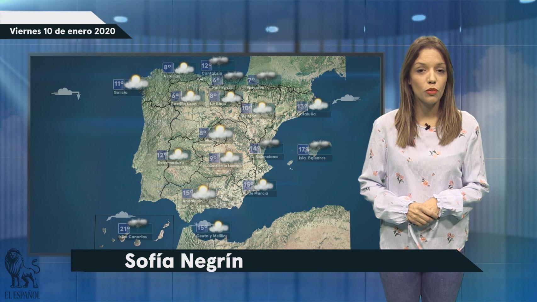 El tiempo: pronóstico para el 10 de enero.