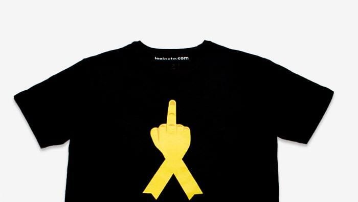 Una de las camisetas comercializadas.