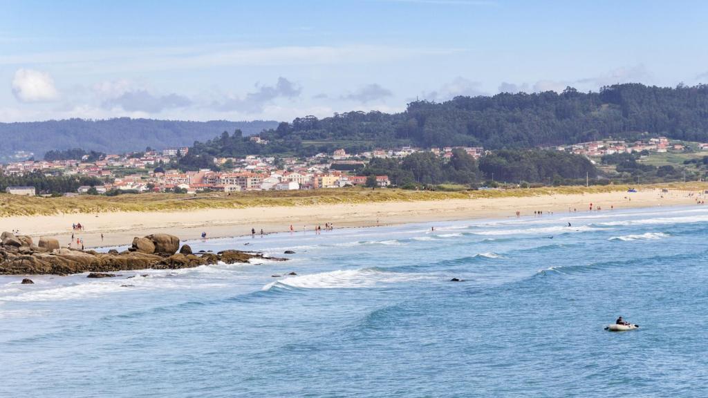 Playa de A Lanzada, en O Grove (Pontevedra).