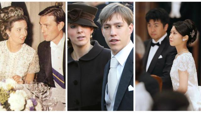 Tres parejas 'royals' que renunciaron a sus privilegios por amor, en un montaje de JALEOS.