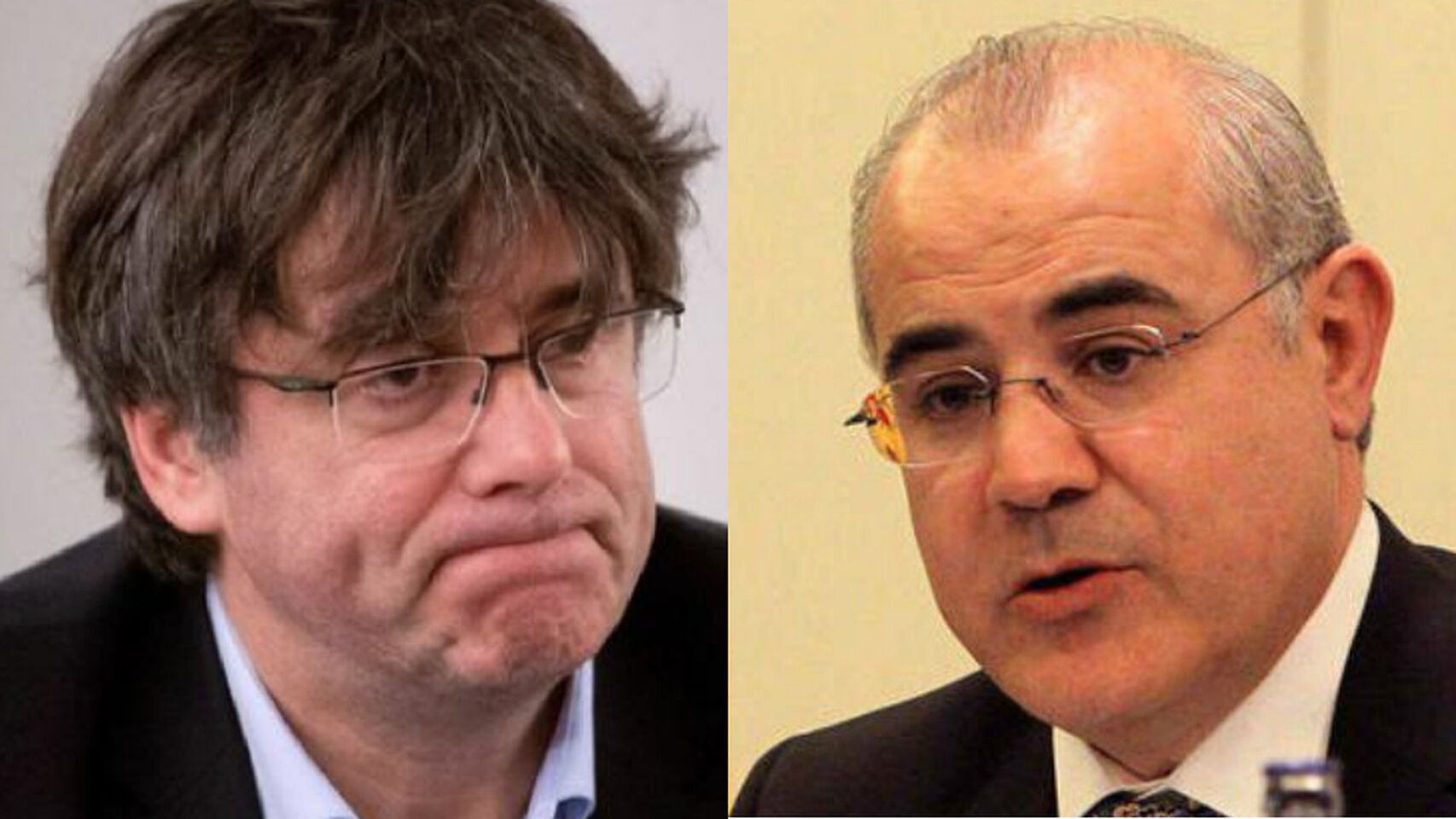 Carles Puigemont y Pablo Llarena./