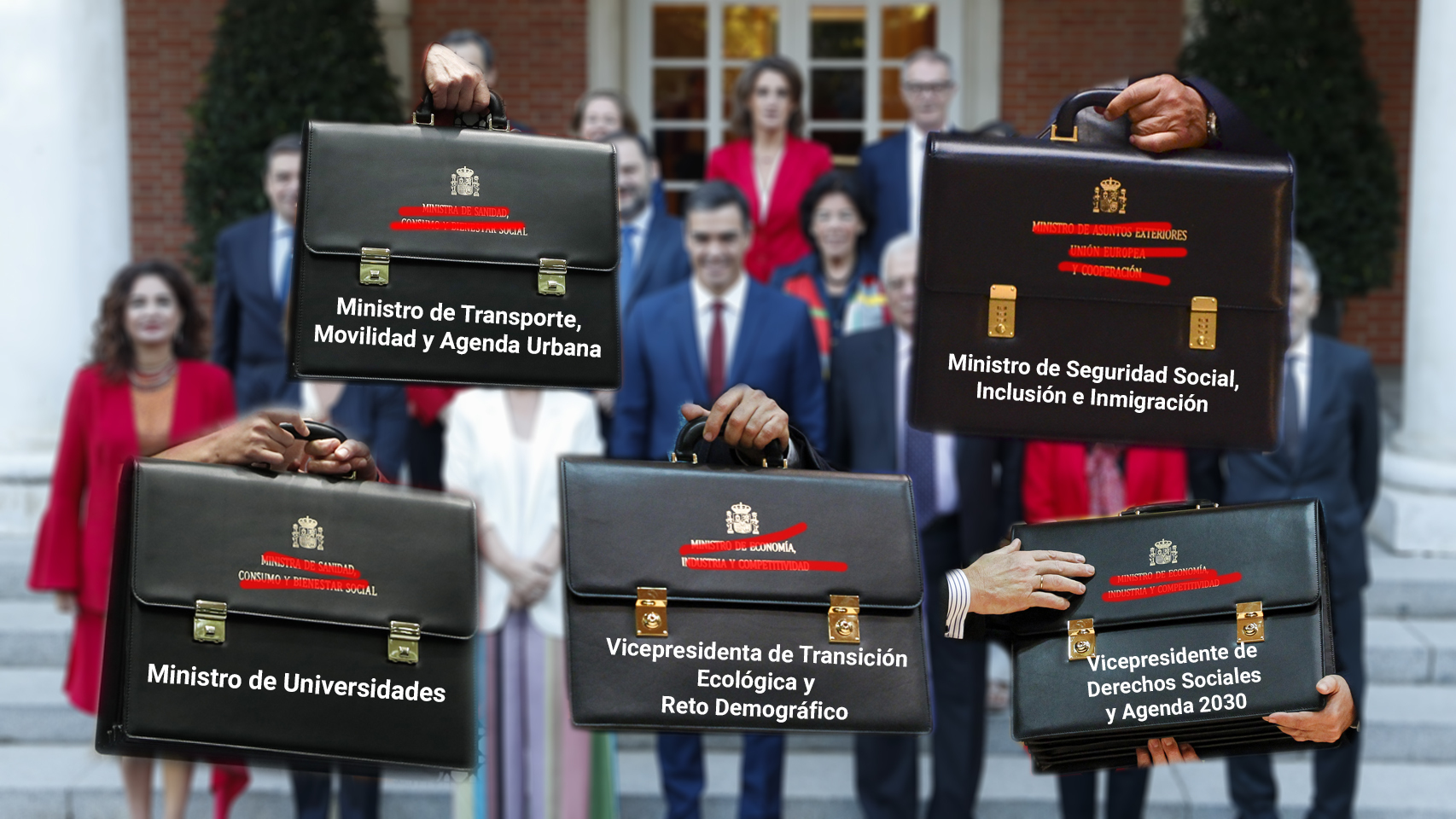 Este domingo Pedro Sánchez hará públicas las carteras ministeriales, que estarán realizadas por un estudio de Madrid.