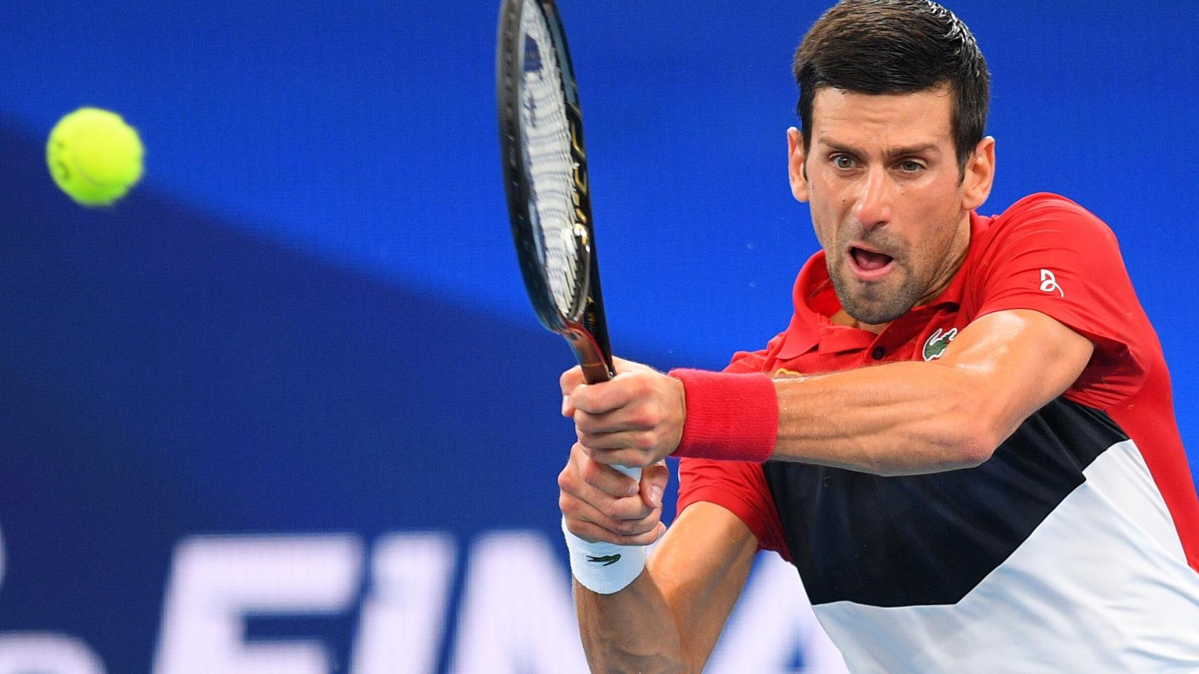 Djokovic durante un partido