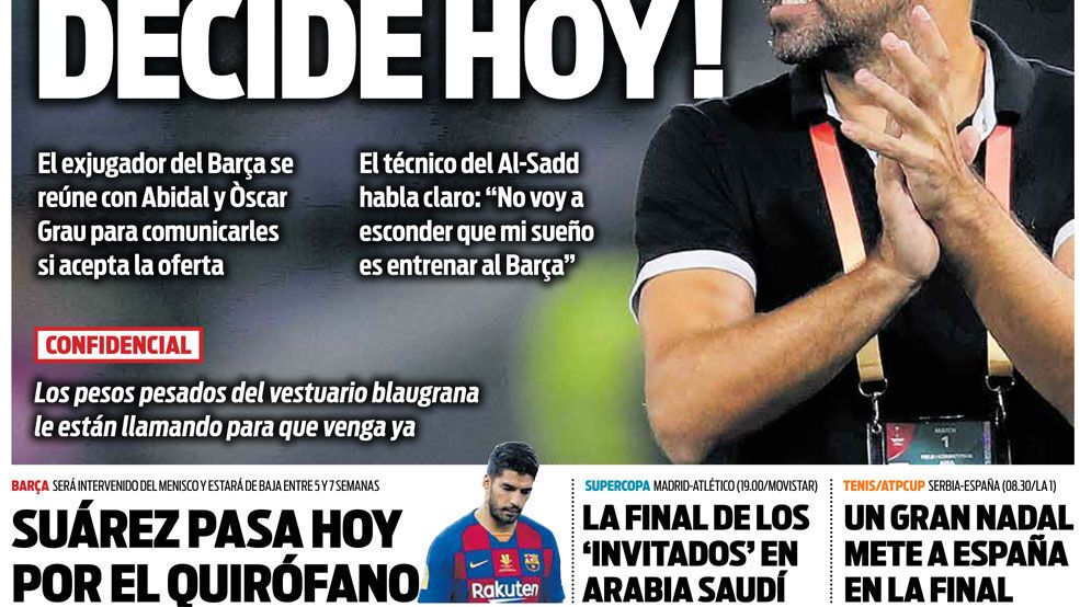 Portada Sport (12/01/20)