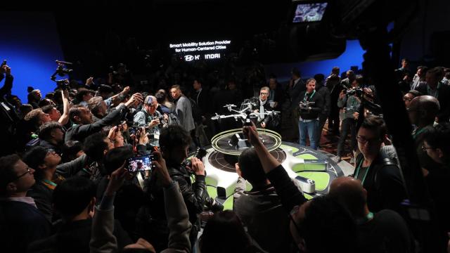 Presentación de producto de Hyundia en la edición del CES de 2020.