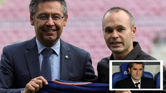 Iniesta, Bartomeu y Valverde