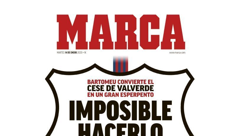 Portada MARCA (14/01/20)