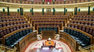 Hemiciclo del Congreso de los Diputados antes del inicio de la XIV Legislatura.