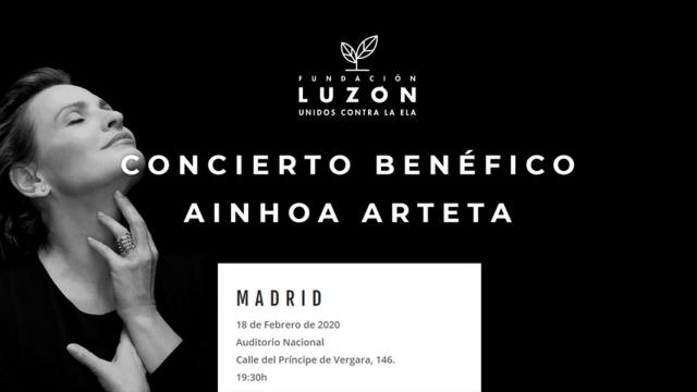 La Fundación Luzón organiza un concierto de Ainhoa Arteta para luchar contra la ELA