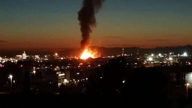 Imagen de la explosión en Tarragona.
