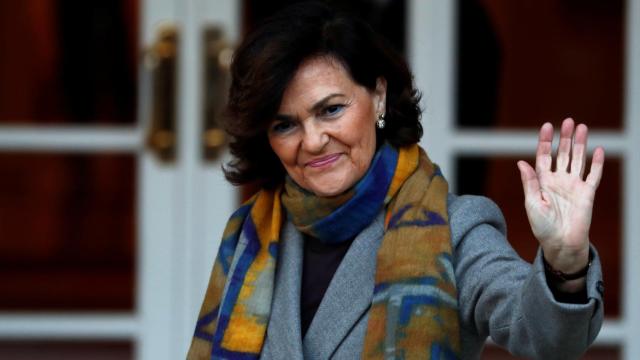 La vicepresidenta Carmen Calvo.