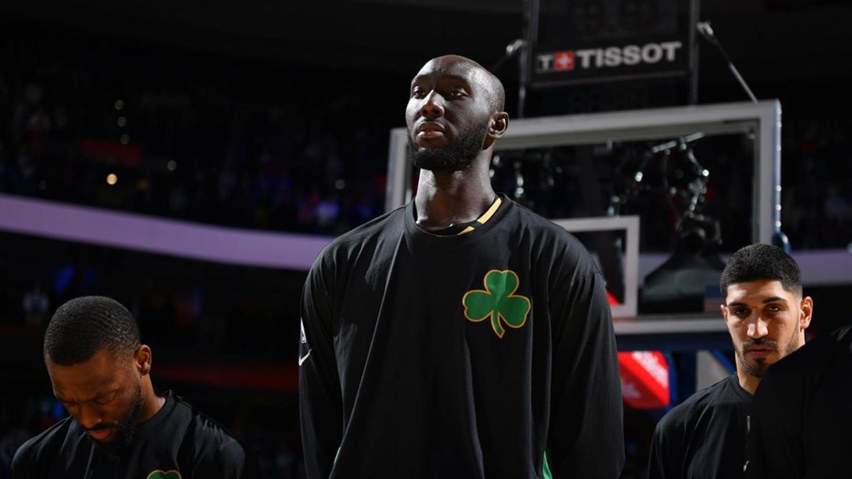 Tacko Fall, en un partido de los Boston Celtics