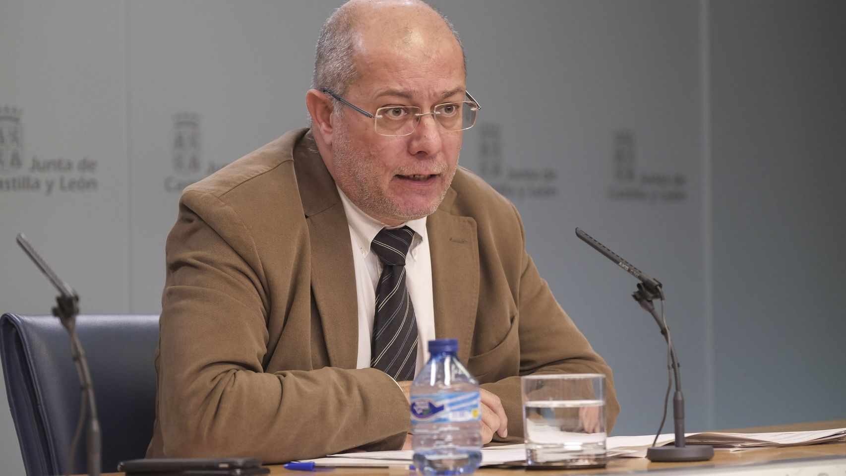 El vicepresidente de la Junta, Francisco Igea, en la rueda de prensa posterior al Consejo de Gobierno.