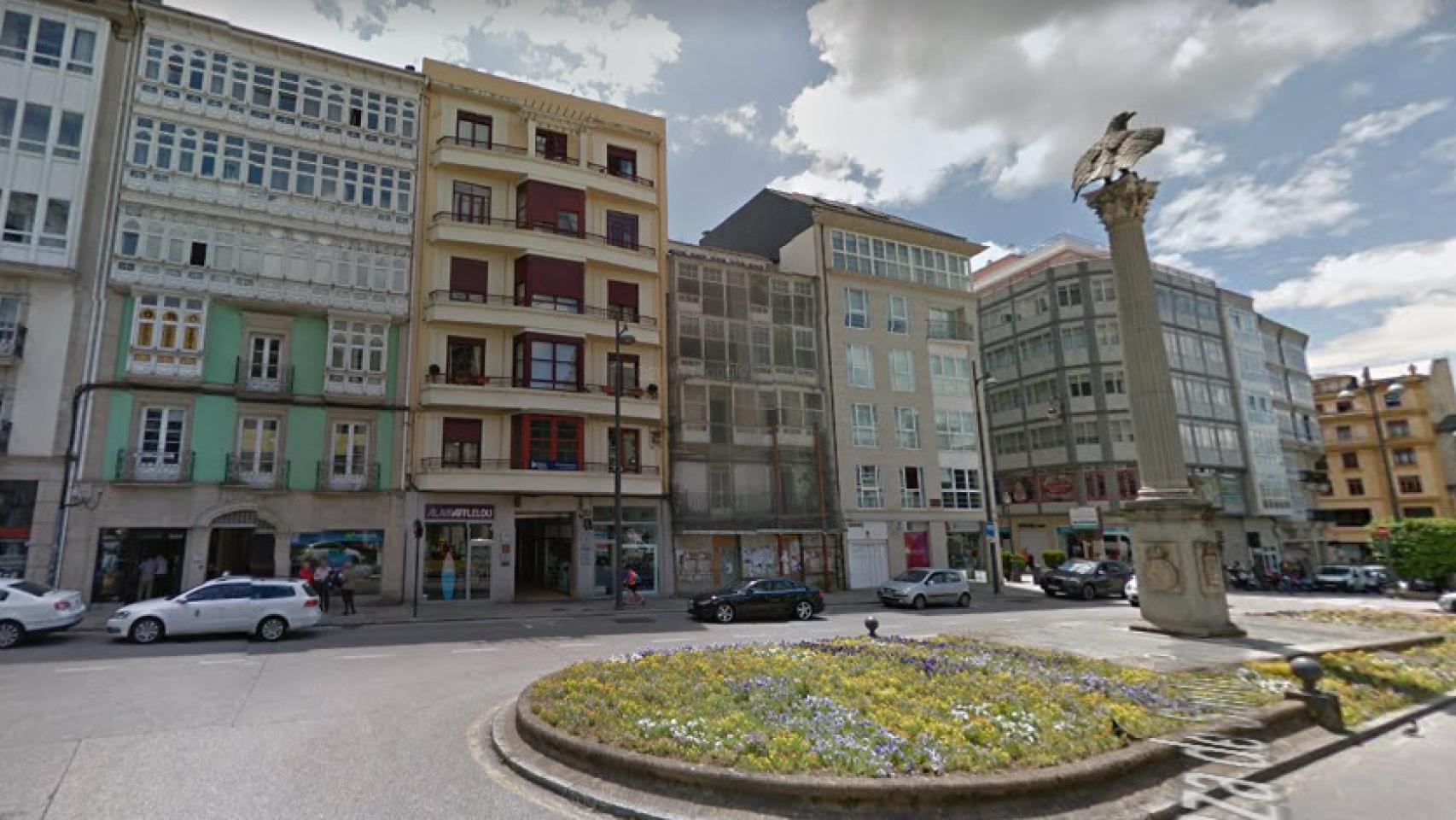 La Plaza de Santo Domingo, en Lugo, donde ha sucedido la agresión.
