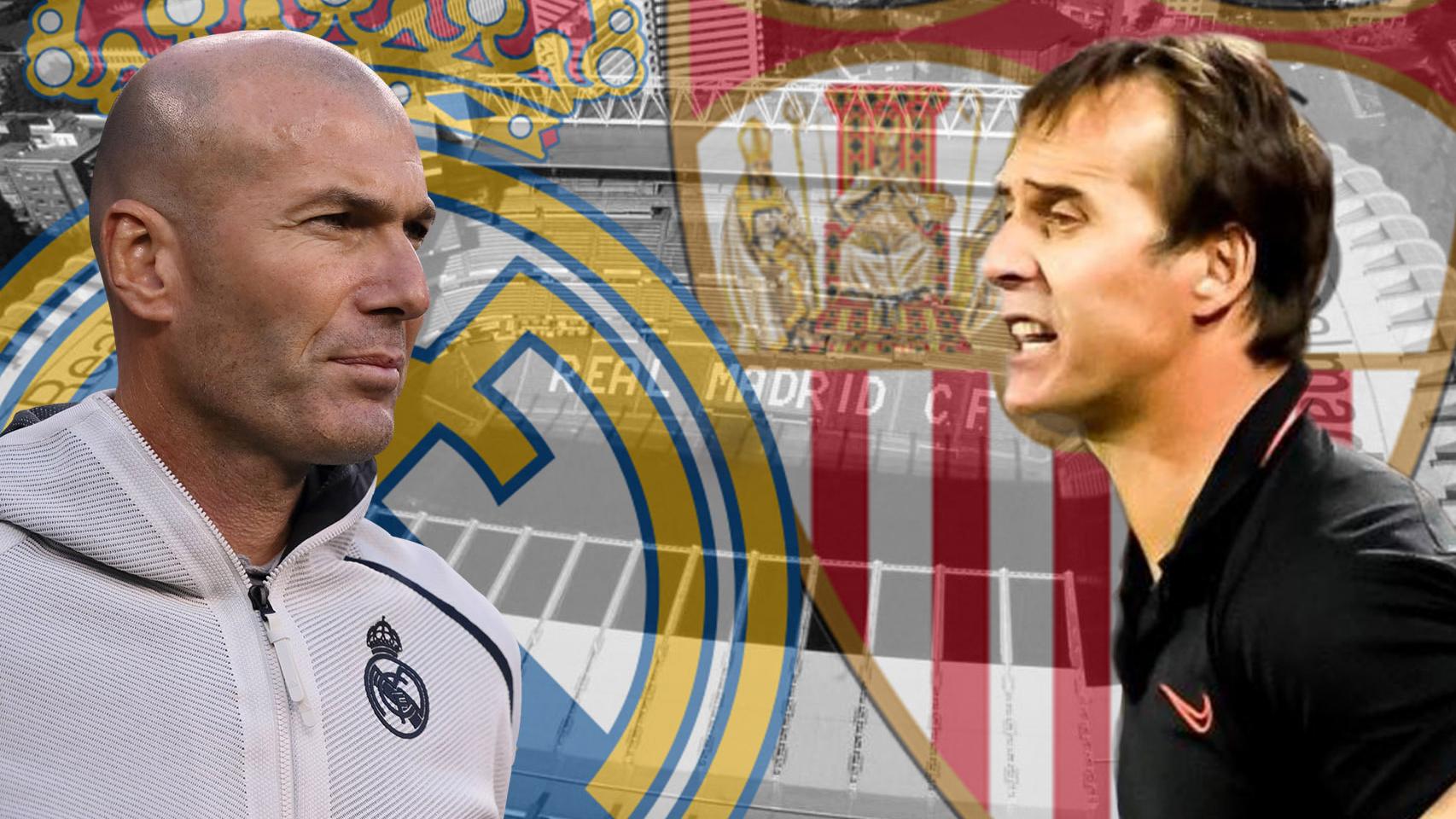 Zinedine Zidane y Julen Lopetegui