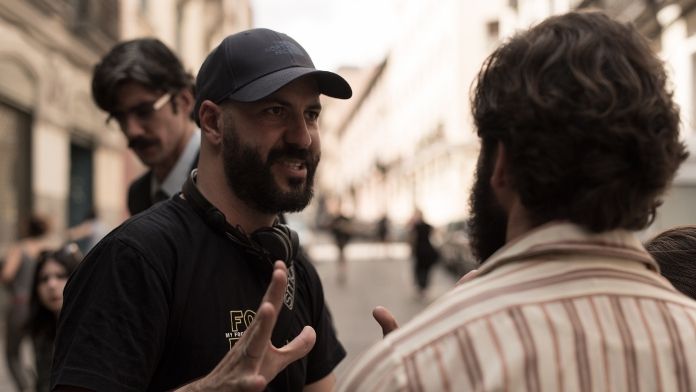 Alberto Pintó en el rodaje