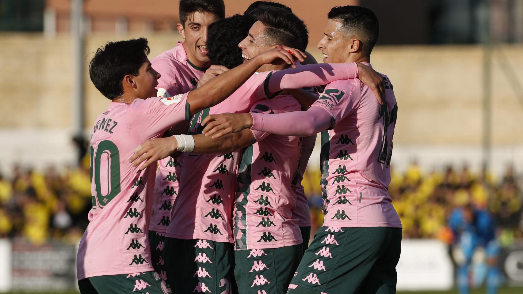 El Betis celebra un tanto
