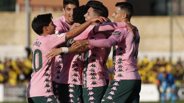 El Betis celebra un tanto