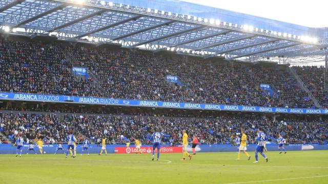 Riazor durante un partido.
