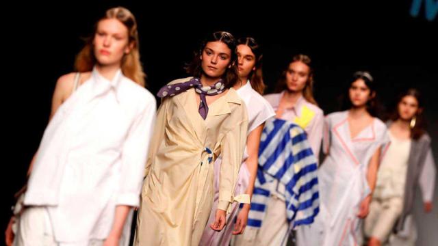 Carrusel del desfile de Melania Freire en la MBFWM.