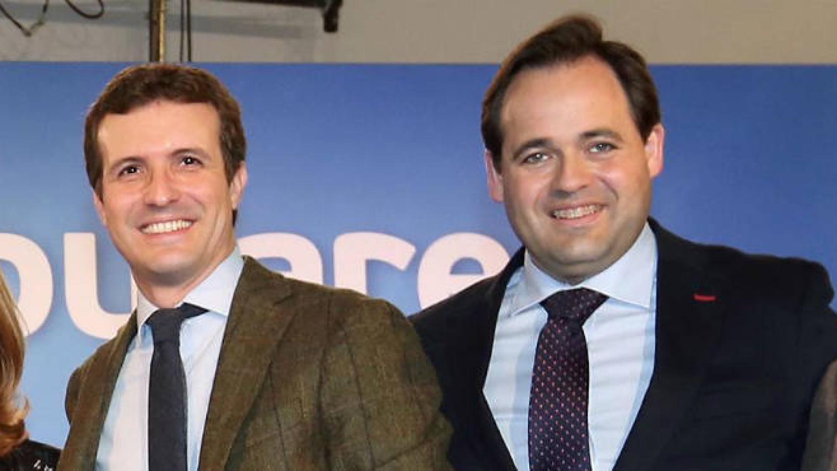 Pablo Casado (i) y Paco Núñez (d) en una imagen de archivo