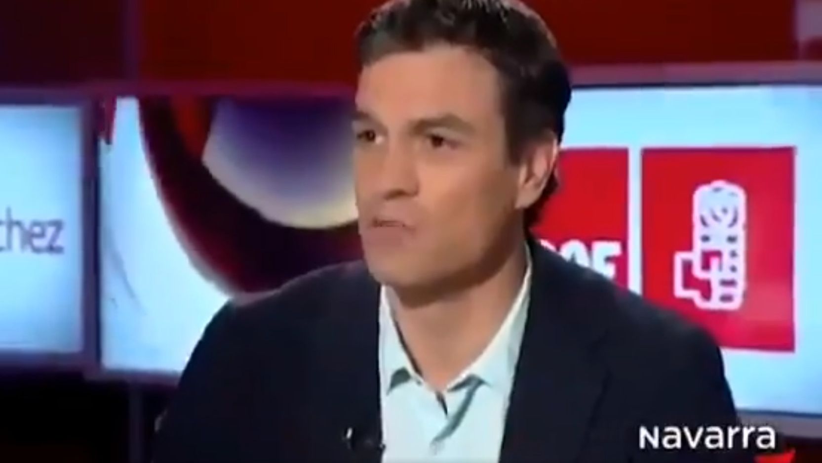 Pedro Sánchez en una entrevista como secretario general del PSOE.