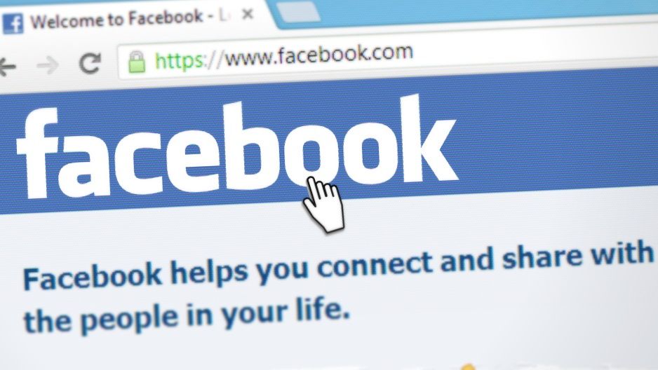 Portada de la red social Facebook