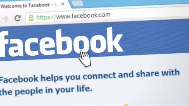 Portada de la red social Facebook