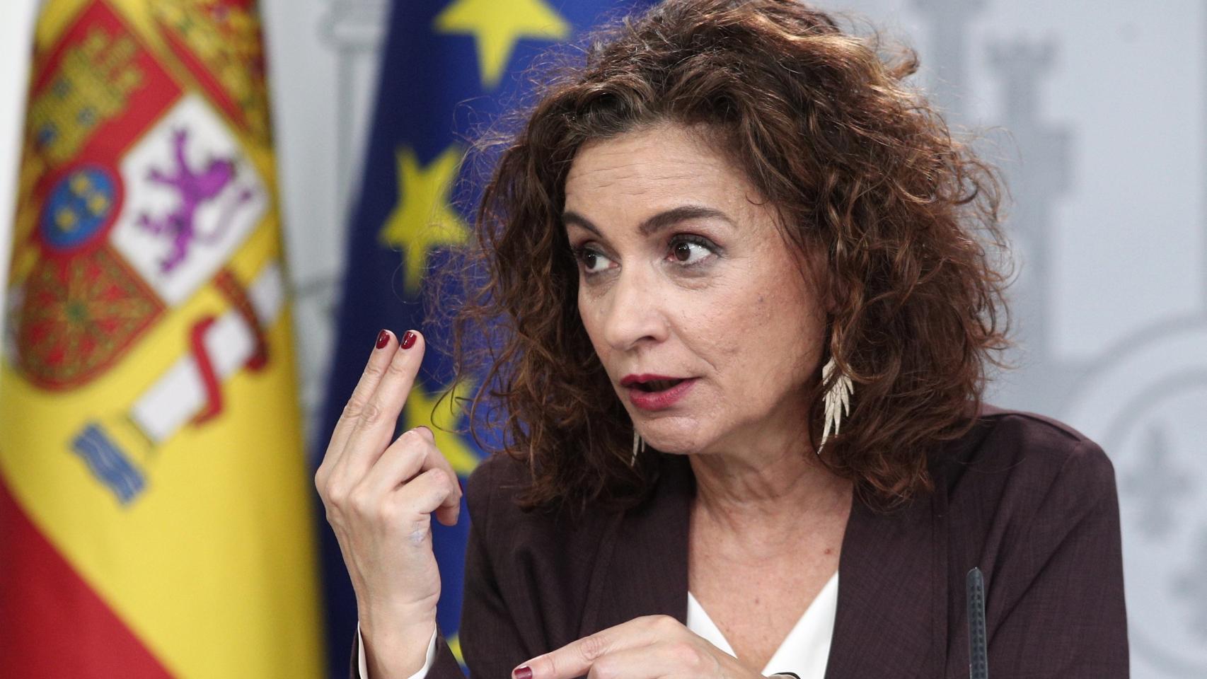 María Jesús Montero, ministra de Hacienda, durante el Consejo de Ministros.