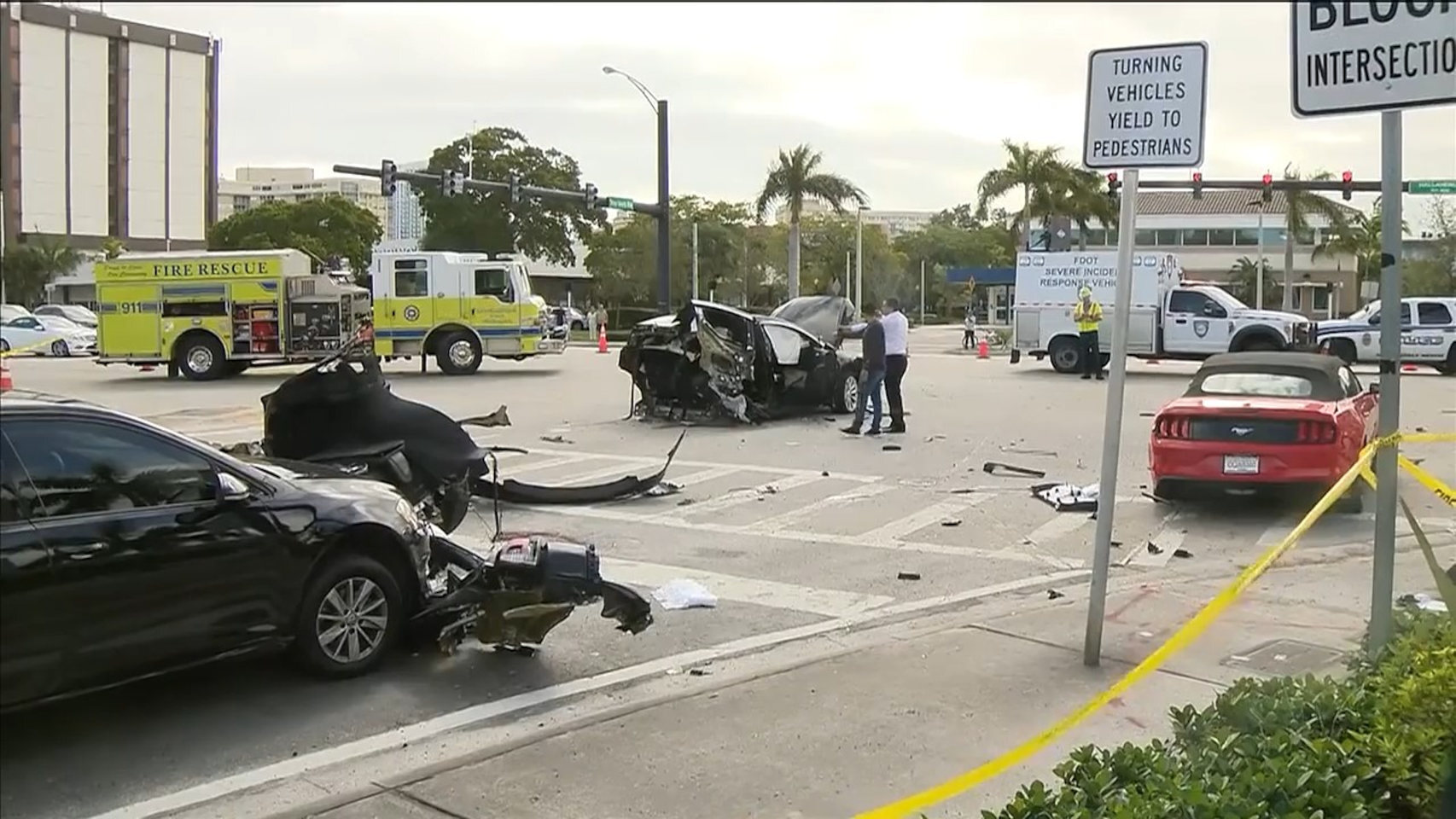 Accidente de un Tesla Model X