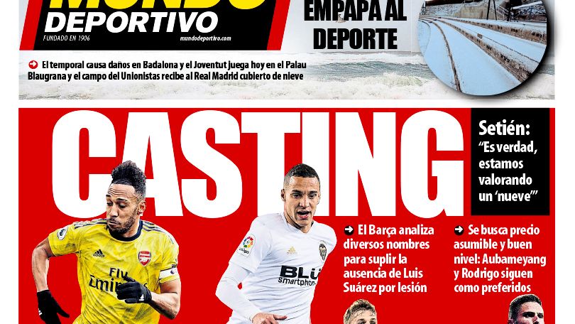 Portada Mundo Deportivo (22/01/2020)