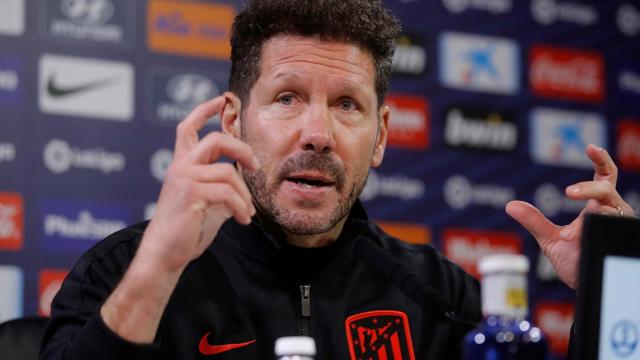 Diego Simeone, en rueda de prensa
