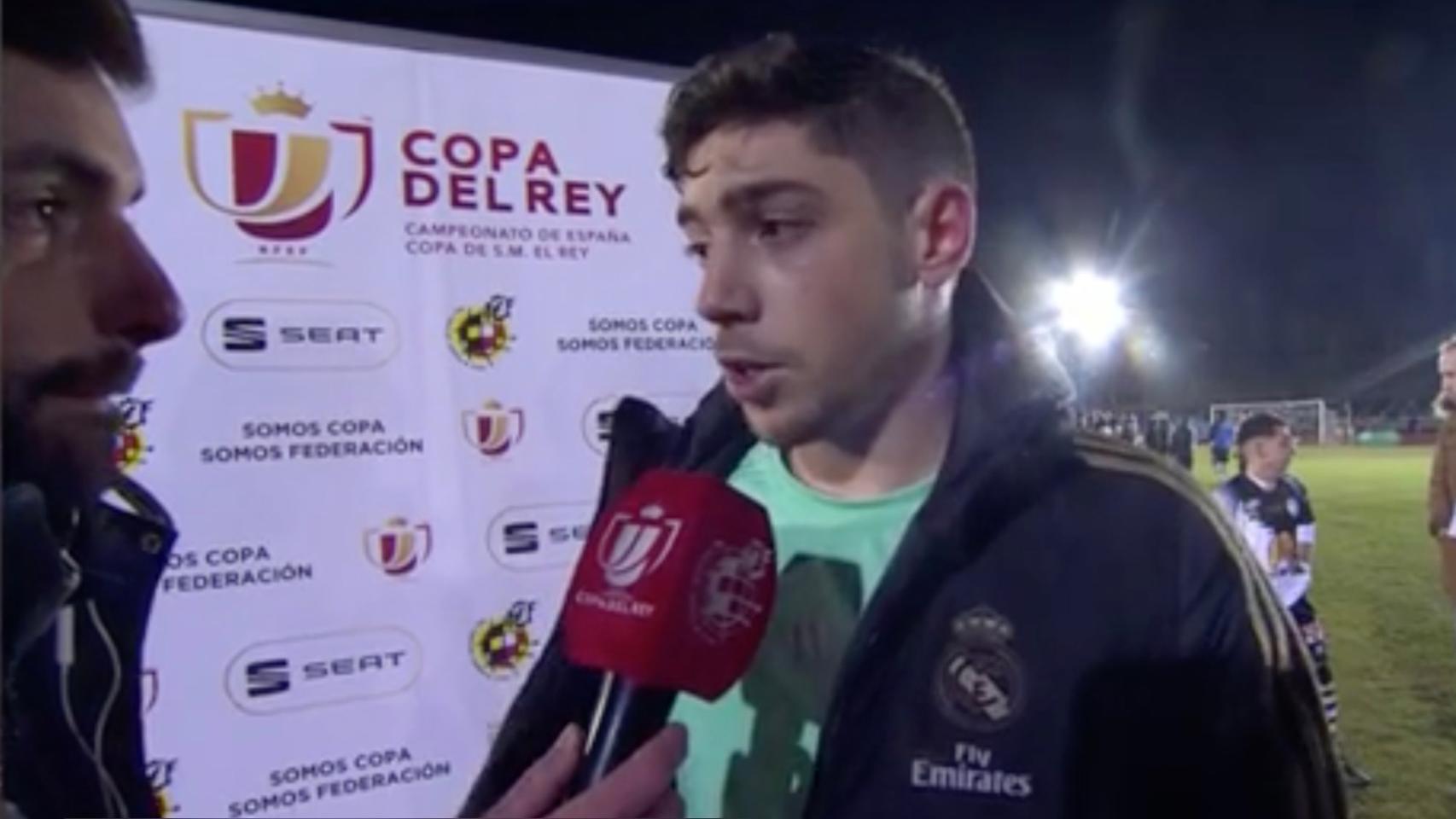Fede Valverde, tras la victoria en Copa ante Unionistas