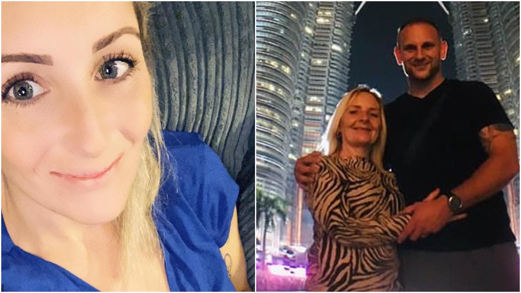 Lauren (hija), Julie (su madre) y Paul (exesposo de Lauren y actual esposo de Julie).