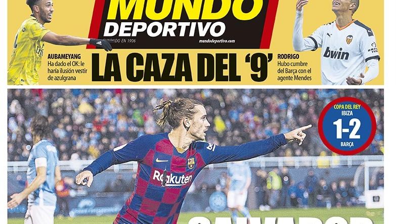 Portada Mundo Deportivo (23/01/2020)