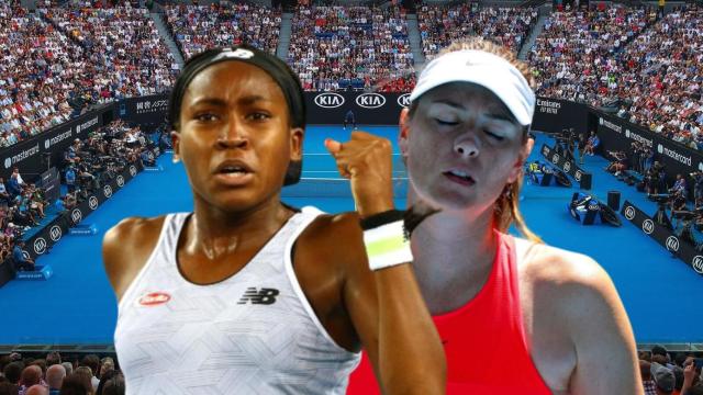 Coco Gauff y Maria Sharapova
