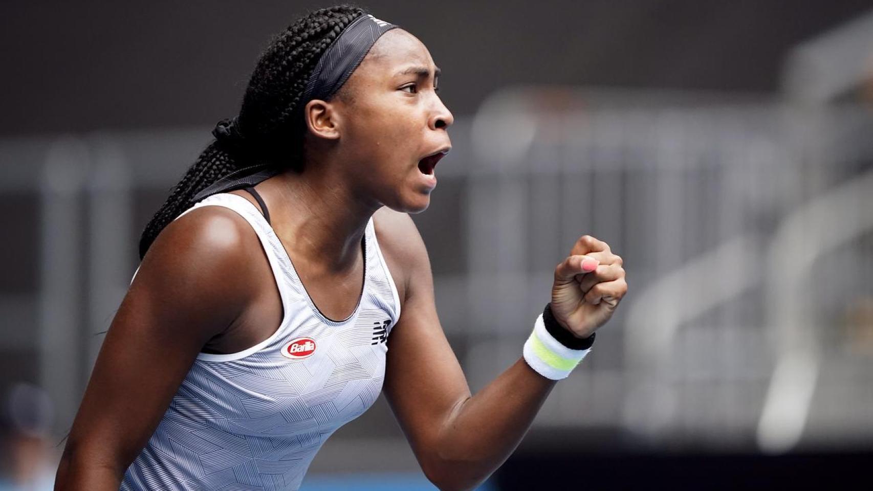 Coco Gauff, en el Open de Australia 2020