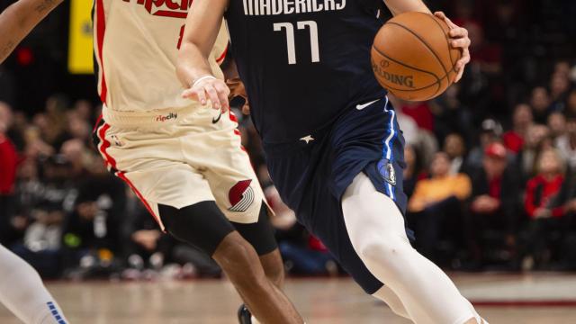Luka Doncic, contra los Portland Trail Blazers