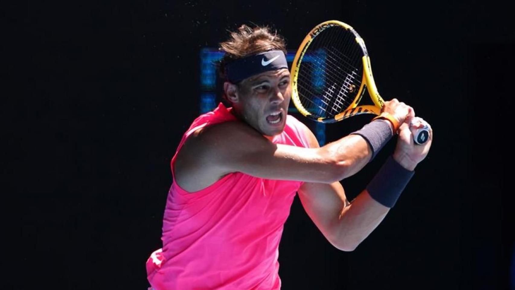 Rafa Nadal, durante el Open de Australia