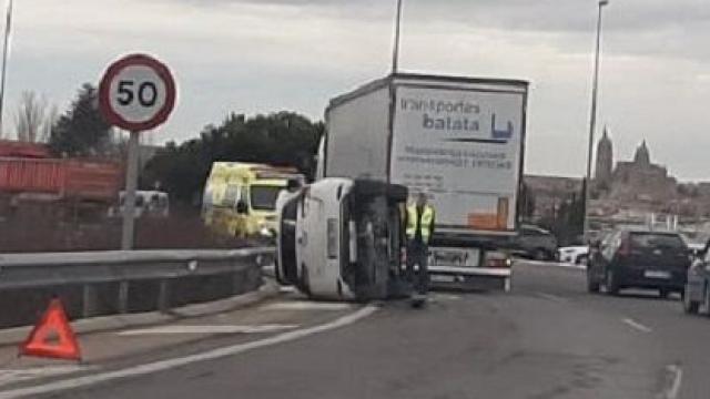 Rotonda de E.Leclerc, en el kilómetro 91 de la circunvalación SA-20