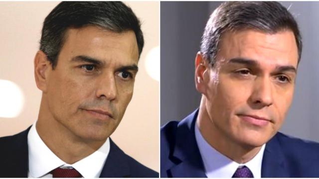 El antes y el después de la cejas de Pedro Sánchez, en un montaje de JALEOS.
